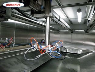 Für Stahlplatten, Kalziumsilikatplatten Sprühpistole Durchmesser Automatische Sprühbeschichtungsanlage für eine effektive Beschichtungsbreite