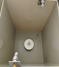 1100mm * 410mm * 1100mm Sprühbeschichtungsanlage für Zellstoff-Lebensmittelbehälter
