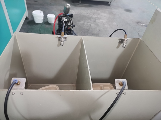1100mm * 410mm * 1100mm Sprühbeschichtungsanlage für Zellstoff-Lebensmittelbehälter