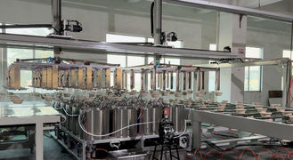 Vollautomatische Beschichtungslinie 24 Stationen Spin-Beschichtungsmaschine für Zellstoffgeformtes Produkt