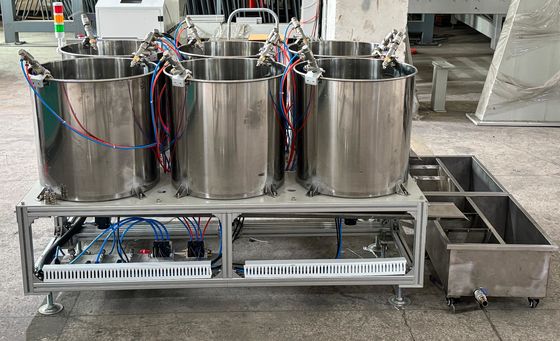 Präzisions 6-Positions-Rotationsbeschichtungssystem für Formzellstoff-Lebensmittelverpackungen - einheitliche Kontrolle der Filmdicke