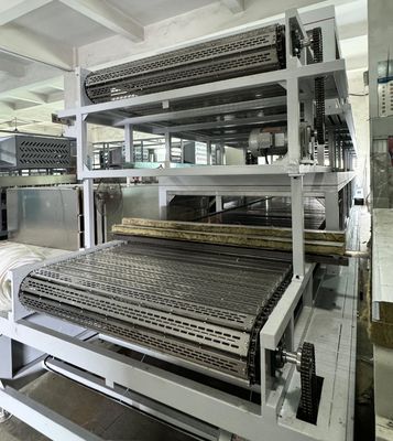 Doppelschicht-Industrie-Trocknungsmaschine mit Erdgas Edelstahl-Punktkette-Platte-Gürtel für Zellstoff-Formen-Flaschen-Tischgeschirr High-End-Industriepaket