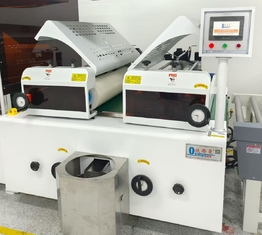 Präzisionstechnische maßgeschneiderte Lösungen Rollenbeschichtung Maschine mit Vor- und Rückwärts-Rollenschicht 1320mm Wirkungsbreite