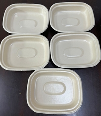 Fiber Bowl Tray Beschichtung für Hochtemperatur Wasser heißes Öl Proof Sechs Station Spin Beschichtung Maschine für Bambus Papier Zuckerrohr