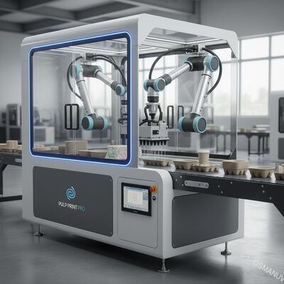 Integrierter robotergestützter Pick-and-Place-Eintakt-Digitaldrucker auf Wasserbasis für Formmasse – Inline-Automatisierte Dekoration