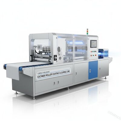 Kompakte hochwertige Excimer-Roller-Beschichtung und -Aufhärtung für Hautweichplatten