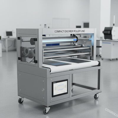 Kompakte hochwertige Excimer-Roller-Beschichtung und -Aufhärtung für Hautweichplatten