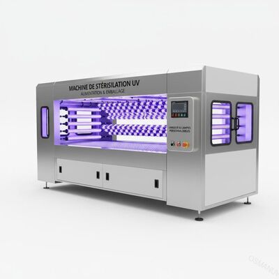 UV-Sterilisationsmaschine für Lebensmittel und Verpackungen √ Größe des Fördergerätes und Konfiguration anpassbarer Lampen