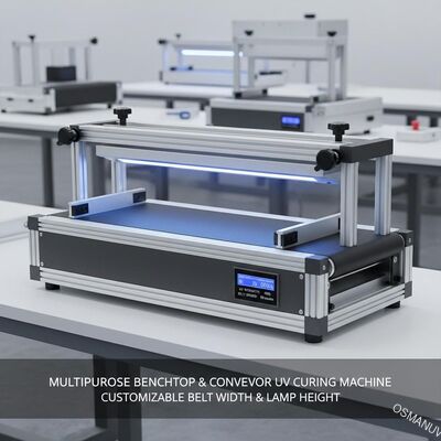 MEHRZWECK-TISCH- & BAND-UV-HÄRTUNGSMASCHINE - ANPASSBARE BANDBREITE & LAMPENHÖHE