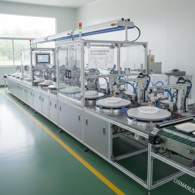 24 Stationen automatische Spin-Beschichtungslinie für wasserdichte Zellstoffgeformte Tischgeschirrbeschichtung
