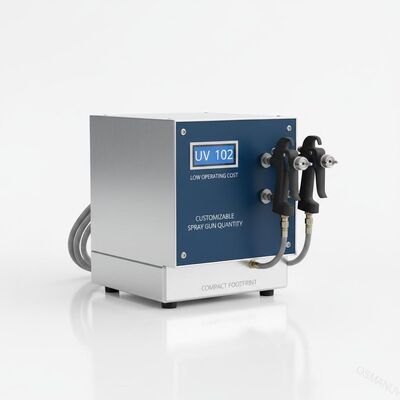 UV 102 Niedrigbetriebskosten UV-Sprayer mit anpassbarer Sprühpistole Menge und kompakten Fußabdruck