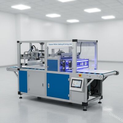 Kompakte hochwertige Excimer-Roller-Beschichtung und -Aufhärtung für Hautweichplatten