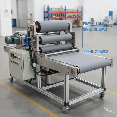 Durchmesser-Rückrollenbeschichtungs-Maschinen-flaches Förderband 1.5KW 250mm