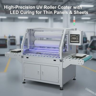Hochpräzise UV-Rollenabdeckung mit LED-Härtung für dünne Platten und Bleche