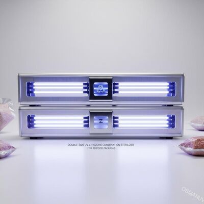 Doppelseitiger UV-C + Ozon-Kombinationssterilisator für 3D-Lebensmittelverpackungen