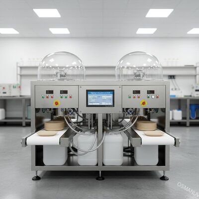 Hochleistungs-Doppelstations-Spin-Coater für die Wasser-/Ölbarrierebeschichtung von Zellstoffgeformtem Geschirr