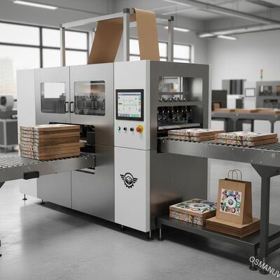 Hochgeschwindigkeits-Digitaldrucker für den Druck von Pizza-Boxen und Papiertüten - anpassbare Produktionslinie