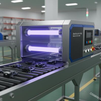 Industrielles UV-Härtungssystem mit zwei Lampen mit 365 nm für die Beschichtung schneller Produktionslinien