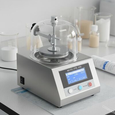 Produktseite: Benchtop Lab Spin Coating Machine für Zellstoff geformte Lebensmittelverpackungen