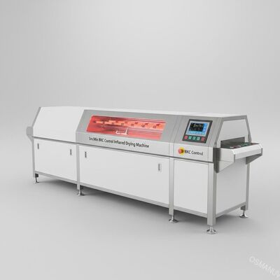 Edelstahl-Infrarottrocknungs-Maschinen-Computer-Weiß 5m/Min BKC Steuer
