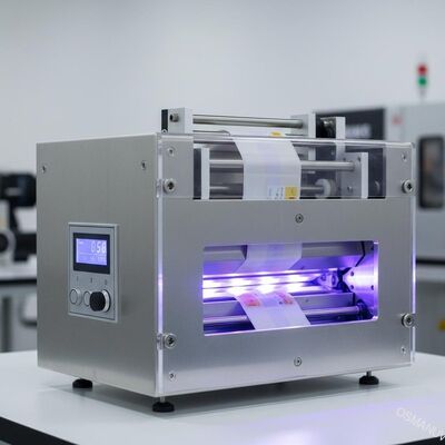 Selbstklebende Aufkleberoberfläche, die UVtinte oder die violette UVlichteinstrahlung lackieren kuriert Maschine druckt