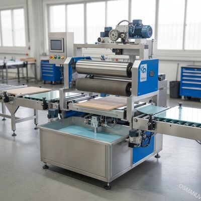 Anpassungsfähige Zwei-Rollen-Beschichtungsmaschine für verschiedene Substrate - Glas, Metall, Verbundplatten