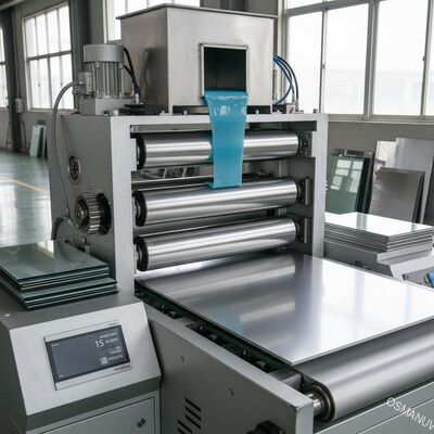 Hochgeschwindigkeits-Präzisions-Zweiwalzenbeschichter für gleichmäßige Beschichtung auf großen Paneelen, Metallblechen & Glas