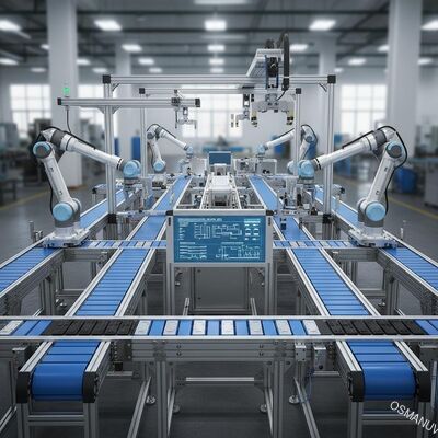 Hocheffiziente, anpassbare Förderband-Produktionslinie für die industrielle Automatisierung