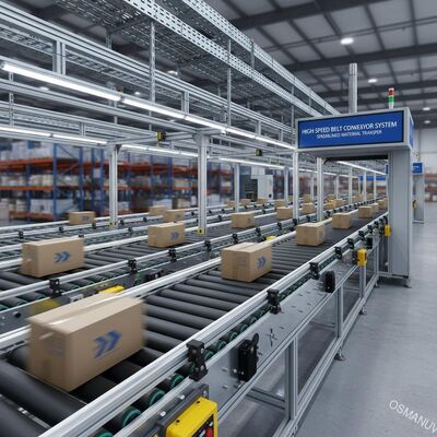 Hochgeschwindigkeitsbandfördersystem für schnelle und effiziente Materialübertragung
