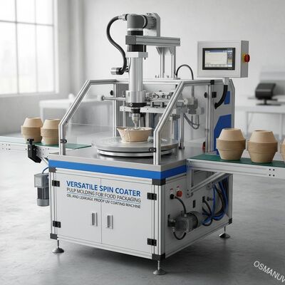 Versatile Spin Coater Pulp Forming für Lebensmittel Verpackung Öl und Leckage Proof UV-Beschichtung Maschine