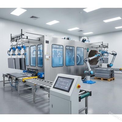 Sprühen Sie Beschichtungs-Maschinen-Sprühfarbe-Fertigungsstraße-automatisches Be- und Entladungs-System-Fabrik