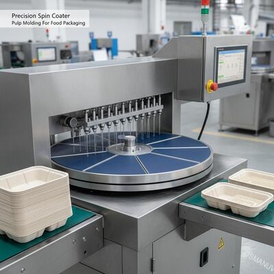 Precision Spin Coater Pulp Forming für Lebensmittelverpackungen undichtes Wasser-basierte Beschichtung