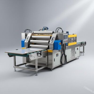 Rollen-beschichtende Ausrüstung der Energie-8KW für PVC-Boden-lamellierendes Brett