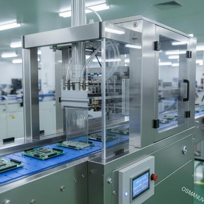 Pneumatische Vorhang-Beschichtungs-Maschine, die für elektronische Industrie übermittelt