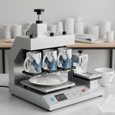 Porzellan höhlt Drehhitze-Presse, die Sublimation für Platten Metall kleidet