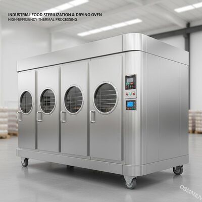 Industrielle Lebensmittelsterilisation und Trocknerofen.