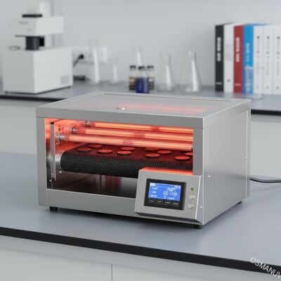 Kompaktes, programmierbares IR-Trocknungsofen mit Förderband für kontinuierliche FuE-Tests