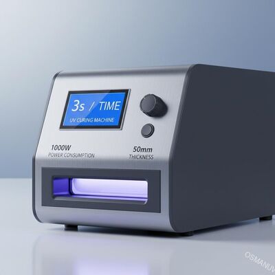 3s / Zeit UV-Härtemaschine 1000W Stromverbrauch 50mm Dicke