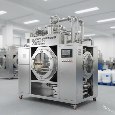 30-50KW individuell angepasste Mikrowellenvakuumtrocknungsgeräte Kapazität 1-10T/h
