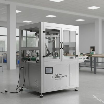 Spezielle Sprühbeschichtungsmaschine mit Abmessungen und Stromversorgung von AC220V/50HZ