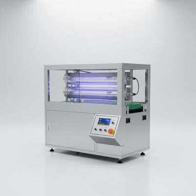 Einfache Verfahren UV-Härtung Maschinen mit 2 amerikanischen WQP 3 KW Quecksilberlampen Konfiguration