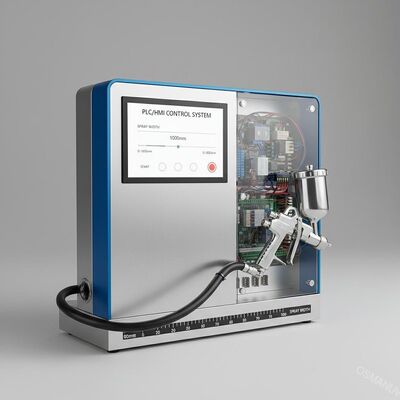 PLC/HMI-Steuerungssystem Sprühbeschichtungsmaschine für manuelle Sprühpistole 0-1000 mm Sprühbreite