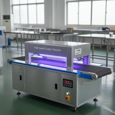 Hochgeschwindigkeitshärtung 1-10 m/min Ultraviolett-LED-Härtemaschine 1 Jahr