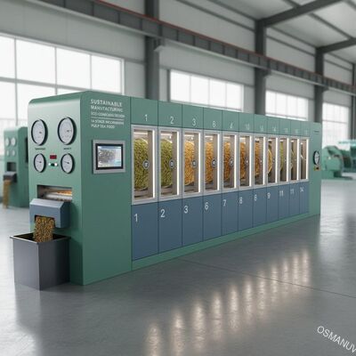 Nachhaltige Fertigung Umweltbewusstes Design 14-stufige Mikrowellen-Trocknungsmaschine für Zellstoff-Meeresfrüchte