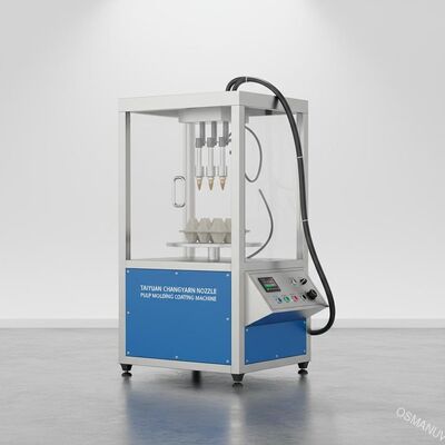 Taiyuan Changyuan Düse verwendete Zellstoff Formen Beschichtung Maschine mit 110kg Gewicht und 400 * 400 * 500 mm Sprühraum