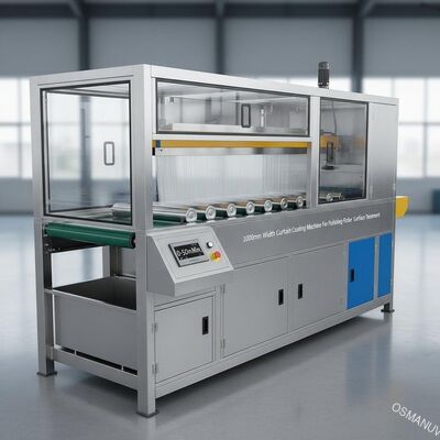 1000 mm Breite Vorhang Beschichtung Maschine für die Polierung von Rollen Oberflächenbehandlung 0-50m/Min