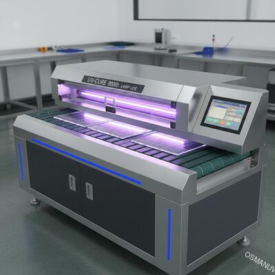 0.2-50 mm Dicke UV-Härte-Maschine mit 8000h Lampenlebensdauer PLC-Steuerungssystem