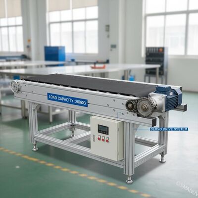 200 kg Lastkapazität Förderbandmaschine mit Gummiband und Servomotor