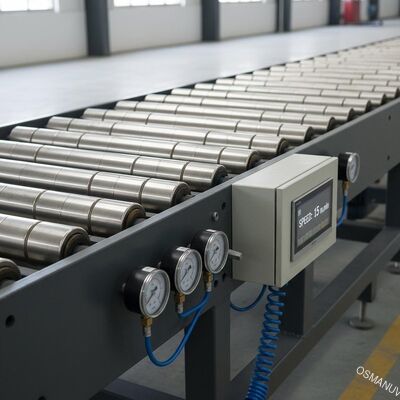 Industrielle Schwerlastförderwalzen mit 0-20 m/min Geschwindigkeit und Luftdruck von 0,4-0,6 MPa