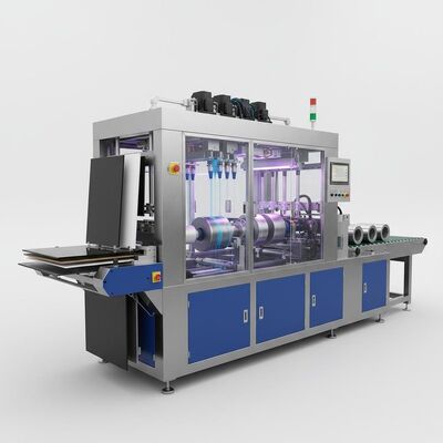 Maschine zur Herstellung von Rollen mit Rollenbeschichtungsanlagen für Brett, Glas, Bleche, Acryl